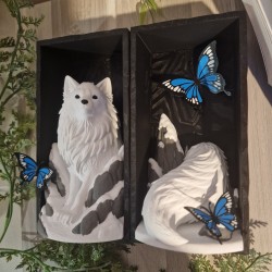 Book Nook Renard Polaire